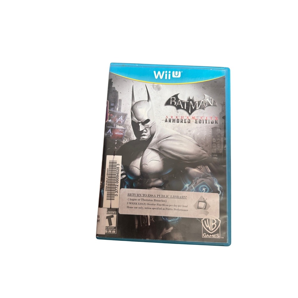 Batman Arkham City Armored Edition Nintendo Wii U WB Games Action Adventure T